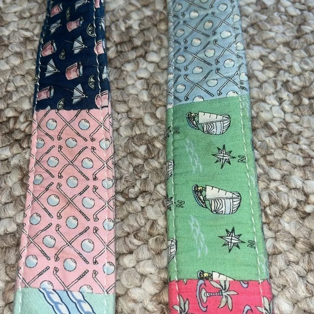 VINEYARD VINES D-RING PATCHWORK BELT WOMENS SIZE SMALL